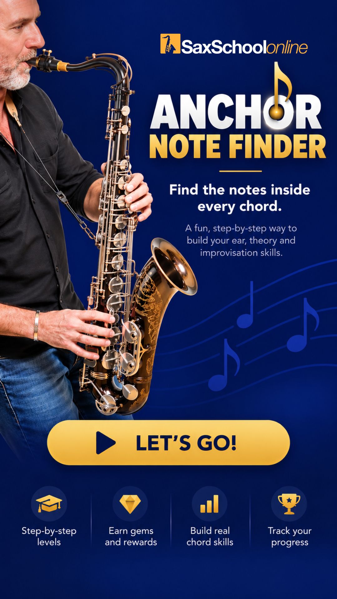 Anchor Note Finder. Find the notes inside every chord.